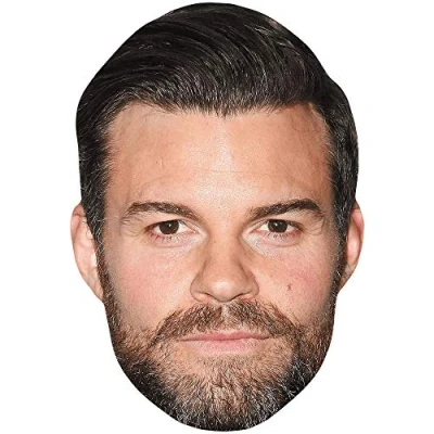 Image of Daniel Gillies (Beard) Celebrity Mask, Flat Card Face, Fancy Dress Mask