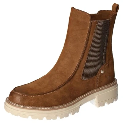 Image of Mustang Women&#039;s 1437 556 Ankle Boot, Cognac, 7 UK