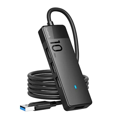 Image of Inateck USB Hub with 100 CM Cable, A to 4 Ports, 3.2 Gen 2 Speed