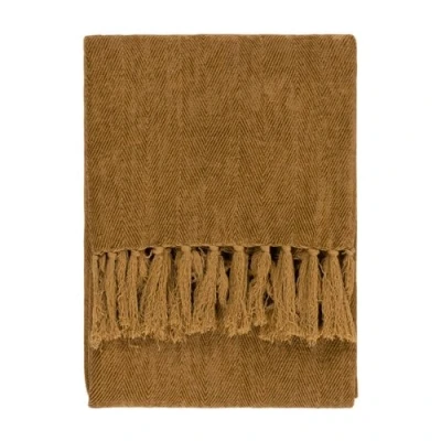 Image of Yard Harri Herringbone Fringed Throw