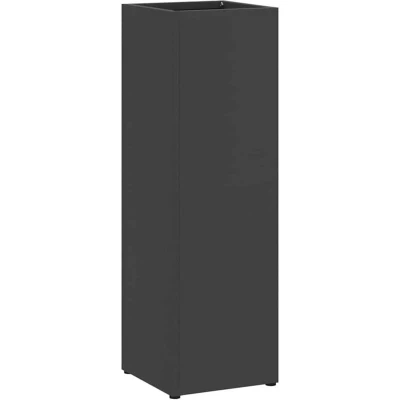 Image of vidaXL Umbrella Stand Black Metal Compact Minimalistic