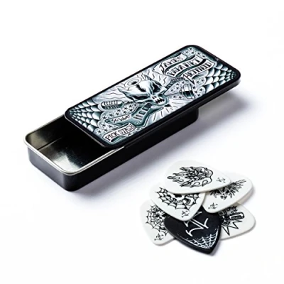 Image of DUNLOP JPH01T088 6 PICKS TIN BOX JAMES HETFIELD 0.88