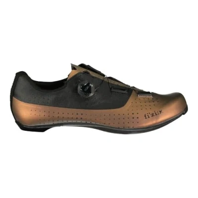 Image of Fizik R4 Tempo Overcurve Clip in Cycling Shoes, Wide Fit, Iridescent/Green, Size 39 EU