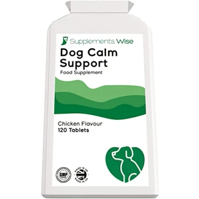 Image of Dog Calming Tablets 120 Chicken Flavour for Dogs Supplement Anxiety Relief Remedy Stress from Fireworks and Noise Gentle Sedatives Nervous Products