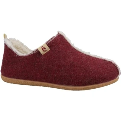 Image of Hush Puppies Women&#039;s Good Slippers, Burgundy, 8 UK