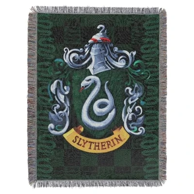 Image of Northwest Woven Tapestry Throw Blanket, 48 x 60 Inches, Slytherin Shield