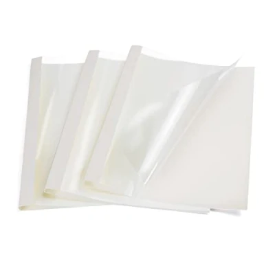 Image of RAYSON Thermal Binding Covers, 6mm, A4, 50 Sheets Capacity, White, Pack of 25