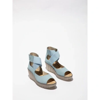 Image of YEFI473FLY Cupido Leather Women&#039;s Wedge Heels Sandals