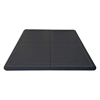 Image of Nicoman Dance Floors, Tap Ballet Dancing Portable Floating Sprung System Flooring,Black Wood Grain Design, 4 Piece