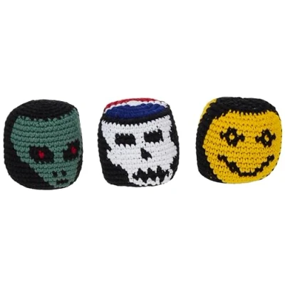 Image of World Footbag Hacky Sack Faces Footbag, 3 Pack