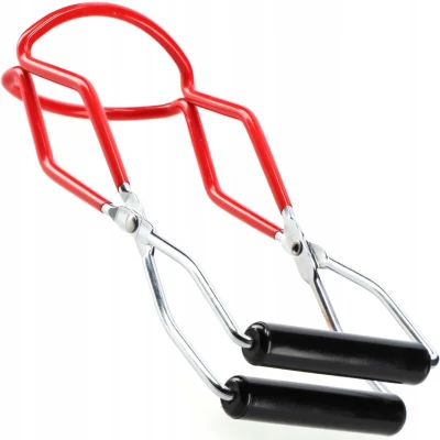 Image of KADAX Preserving Jar Tongs, Steel Glass Lifter for Hot Jars, Tongs Removing, Preserving, Boiling, (19.5 cm, New Model)