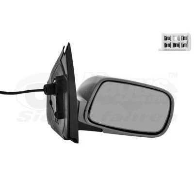 Image of 879100D909, 879100D916, 8791052290B0 Wing mirror VAN WEZEL 5431818 Right primed Complete Mirror, Convex, for electric adjustment, Heatable