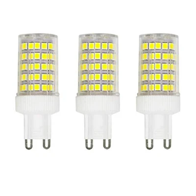 Image of WULUN 10W G9 LED Light Bulb, Cool White, 6000K, Equivalent 150W Halogen, 86Pcs LED, 1000 LM, 360 Beam Angle, Super Bright, AC 220V 240V, No Flicker Non Dimmable, 3 Pack