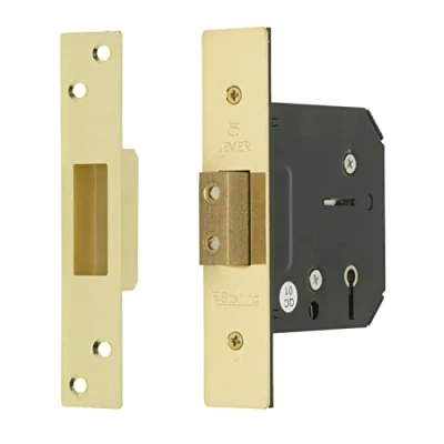 Image of Sterling MLD530 5 Lever Deadlock, Brass, 3.0&quot;