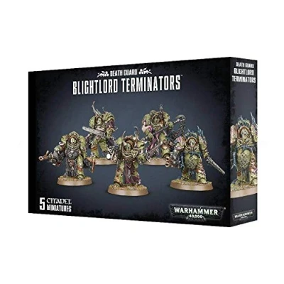 Image of Games Workshop 99120102074 &quot;Death Guard Blightlord Terminators Miniature
