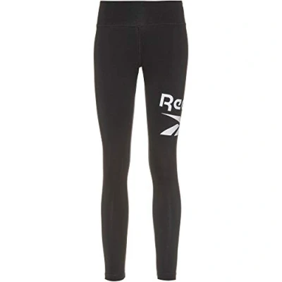 Image of Reebok Womens Identity Logo Leggings, Black, S Petite EU