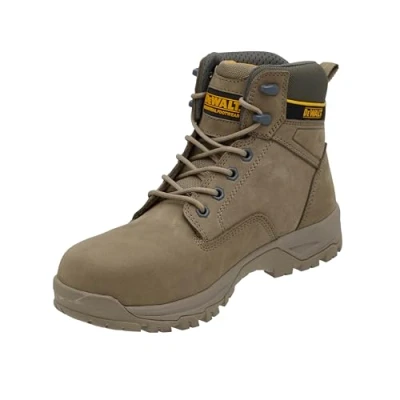 Image of DEWALT Alpine Men&#039;s Nubuck Leather, Lightweight, Heat Resistant, Steel Toe Safety Work Boot, Stone, UK10
