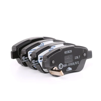 Image of 1605184, 1605226, 1605258, 1605353, 1605357 brake pad set ATE 13.0460 3839.2 with acoustic wear warning caliper screws accessories