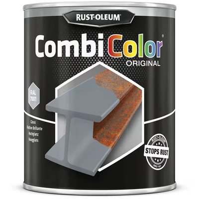 Image of Rust oleum 7382 Combicolor Steel Grey Metal Paint 750ML