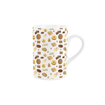 Image of Purely Home British Biscuits Ceramic Mug Novelty Cookie Print Tea Coffee Gift/Present