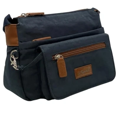 Image of Spirit Waterproof Crossbody Bag Unisex Lightweight Travel with Multiple Pockets and Adjustable Shoulder Strap Small Size Navy