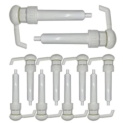 Image of Ibex Mart Pack of 38MM Pump Dispensers to Suit 5 Liter Containers Dispenses 15ML Dose White (10)