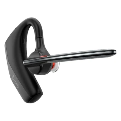Image of POLY Voyager Legend 30 Bluetooth Wireless Headset Single Ear 4 Noise Cancelling Microphones Wind Blocking Up to 10 Hours Battery Lightweight and Comfortable For Calls or Meetings Black