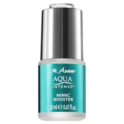 Image of M. Asam AQUA INTENSE Mimic Booster Serum (0.67 Fl Oz) Facial moisturizer with hyaluronic acid &amp; high tech peptide for targeted smoothing of expression lines, fragnance free and vegan
