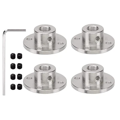 Image of CENPEK 4Pcs 8mm Flange Coupling Connector Rigid Guide Model Coupler Accessory Shaft Axis Fittings for DIY RC Motors