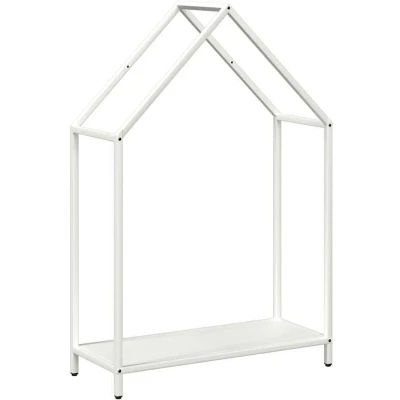 Image of vidaXL Firewood Rack White 60x25x90 cm Cold rolled steel