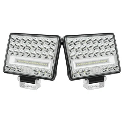 Image of WELLIT 6 Inch LED Work Light Flood Spot12V 24V Rectangle Auxiliary Headlights Offroad Driving Fog Lights Lamps for 4x4 Car Tractor Truck Boat SUV ATV