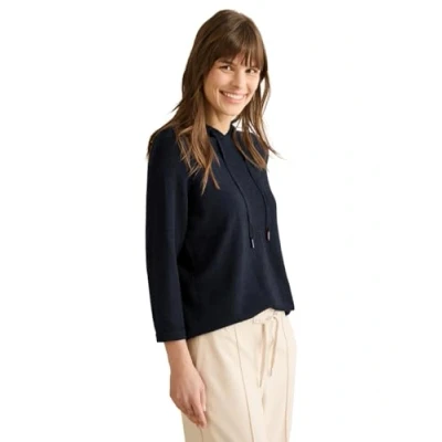 Image of Cecil Women&#039;s B303174 Lightweight Hoodie, Universal Blue, XL