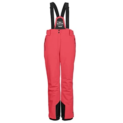 Image of Killtec KSW 249 WMN Ski PNTS, Women&#039;s Functional Trousers with Removable Straps, Edge Protection and Snow Guard, Neon Coral, 42, 37559 000