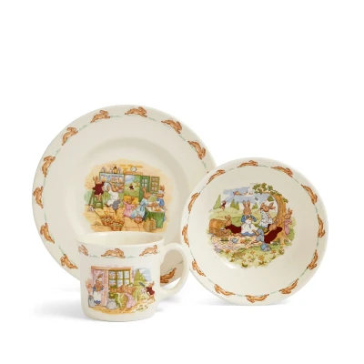 Image of Bunnykins Childrens Bowl, Plate &amp; Mug, 3 Piece Set