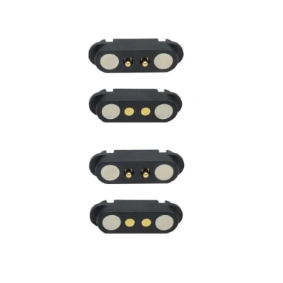 Image of 2 Pair Magnetic Pogo Pin Connector, 2/3/4/5/7/8P 2A Pogopin Connector Male Female 2.54/2.5 MM DC Power Socket Charge Probe (2P)