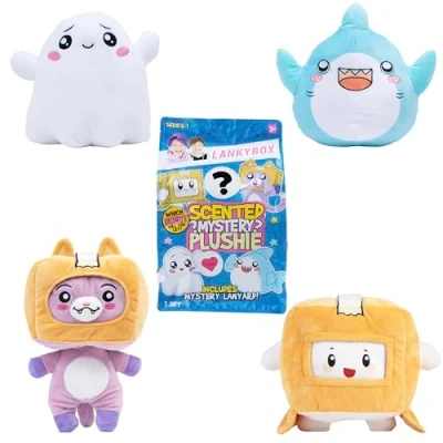 Image of LankyBox 11&quot; Plush Scented Mystery Plushies with Surprise Lanyard Inside, Officially Licensed Merch