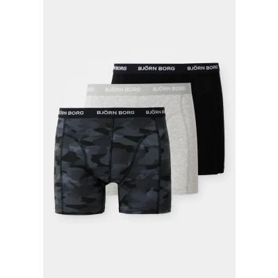 Image of Bjorn Borg 3 Pack Perfect Line Cotton Stretch Boxer Medium (Black)