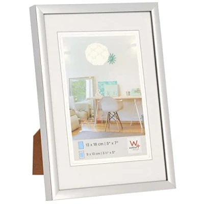 Image of walther Design Picture Frame Silver 10 x 15 cm New Lifestyle Plastic KV015S