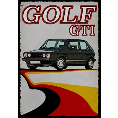 Image of MK1 Golf GTi Greeting Card Retro Motor Company