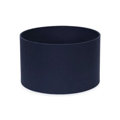 Image of Modern Navy Blue Fabric Cylinder Ceiling Pendant Lampshade/Table Lamp Drum Light Shade Small