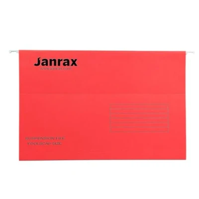 Image of Pack of 50 Red Foolscap Suspension Files