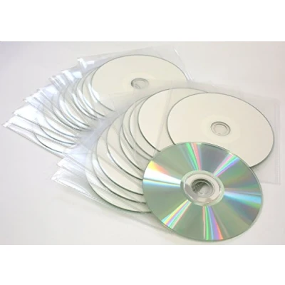 Image of Traxdata 10x Blank Discs CD R 52x Diamond Silver/White Printable in Sleeves