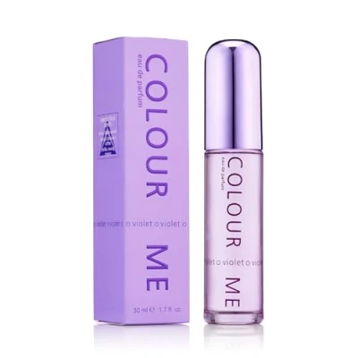 Image of COLOUR ME Violet Perfume for Women. 50ml Eau de Parfums. Luxury Fragrance Ladies Perfume, Long Lasting Womens Perfumes by Milton Lloyd