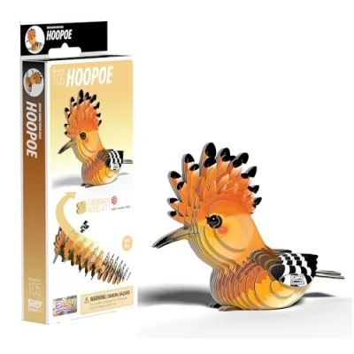 Image of EUGY D5086 Hoopoe 3D Model Craft Kit,