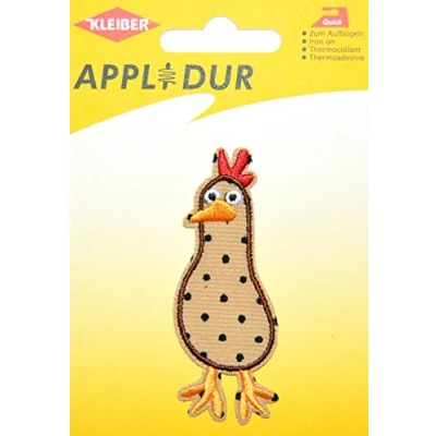 Image of Kleiber 6.5 x 3.5 cm &quot;Chicken&quot; Iron On Cloth Patch