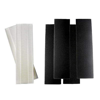Image of HQRP Filter Kit 2 HEPA &amp; 4 Carbon Prefilters Compatible with Fellowes AeraMax 100 Air Purifier Model 90, 100, DB5, DX5; part 40101701, 9287001, 9324001 Replacement