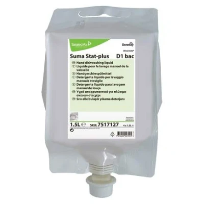 Image of Suma Star Plus D1 Washing Up Liquid 1.5 ltr x 4