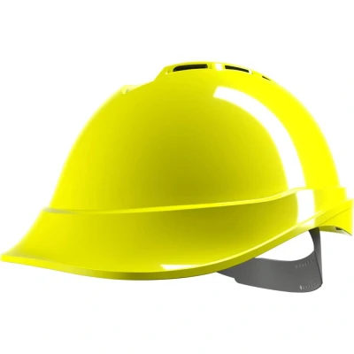 Image of V Gard 200 Vented Safety Helmet Hi Vis Yellow