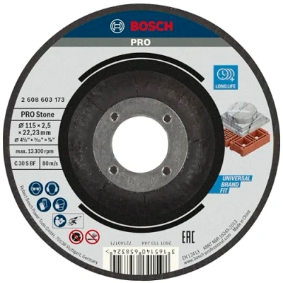 Image of Bosch 2608603173 Stone Cutting Disc with Depressed Centre