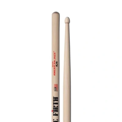 Image of Vic FIrth American Jazz® Drumsticks AJ4 Hickory Tear Drop Wood Tip